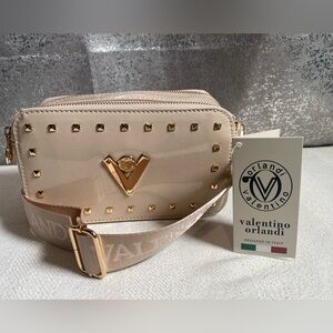 Valentino Orlandi Beige Crossbody